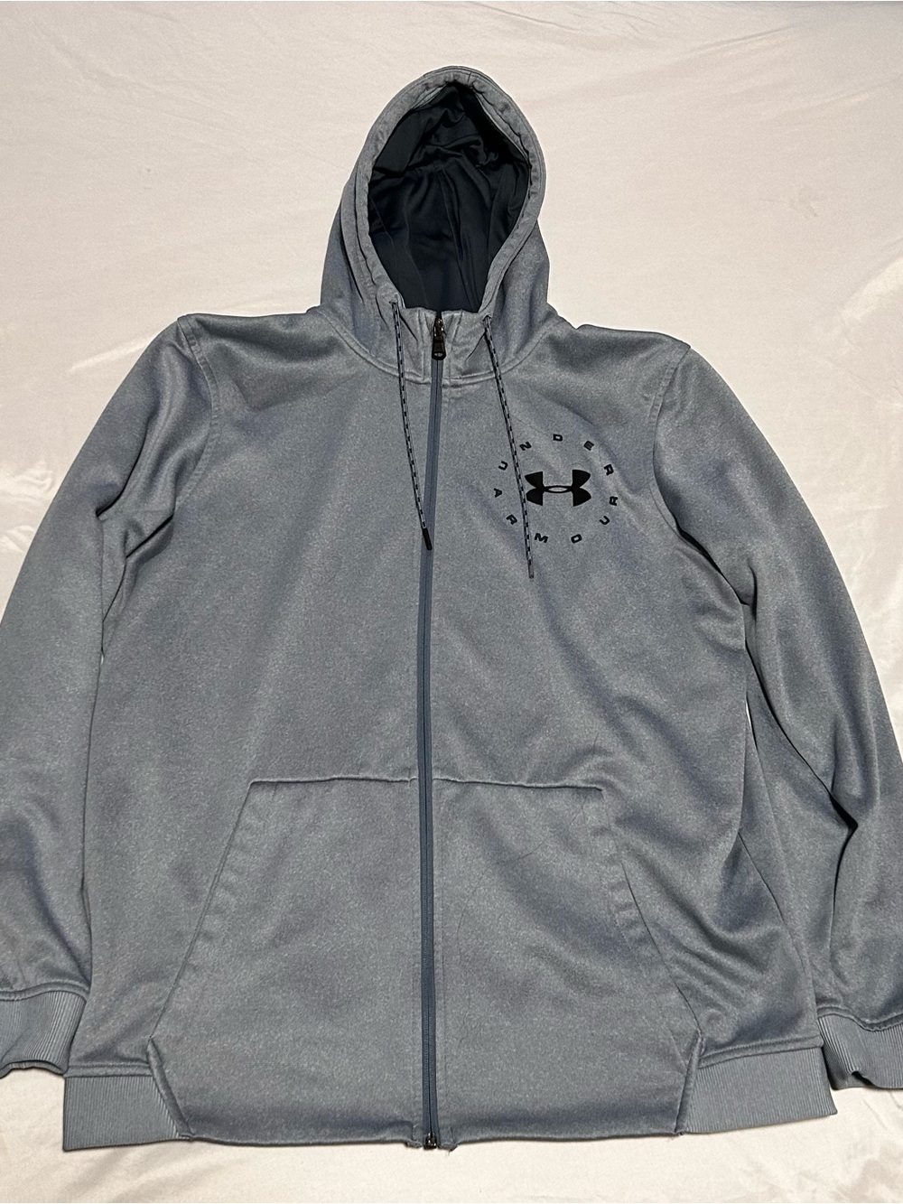 LG Men’s Gray Full-Zip Performance Hoodie Jacket